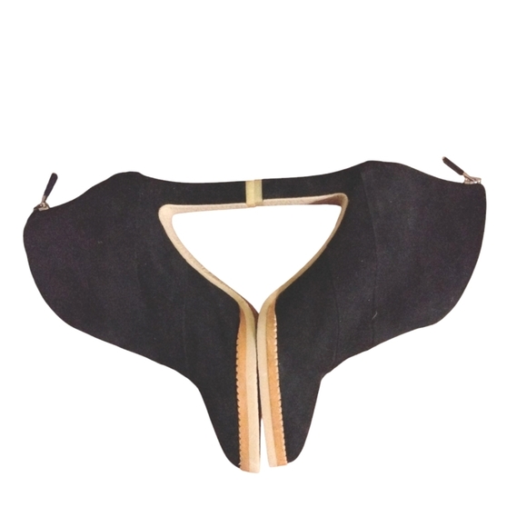 NEW Lolacruz Lure Black Suede Ankle Boots Platform Heeled Booties Size 7 - Picture 2 of 11